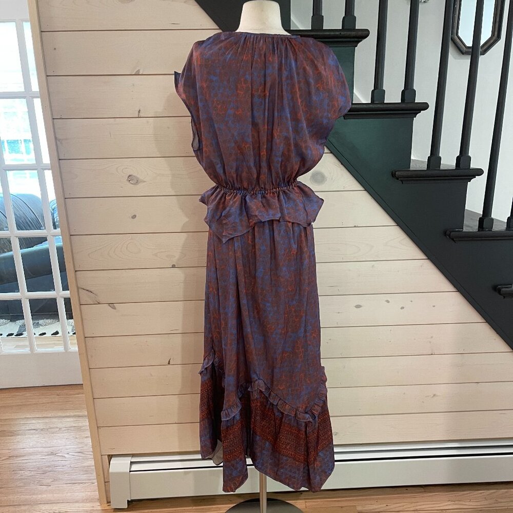 021New Free People Dreambound Maxi Skirt Red/Blue NWOT Sizes XS & L - Picture 6 of 11